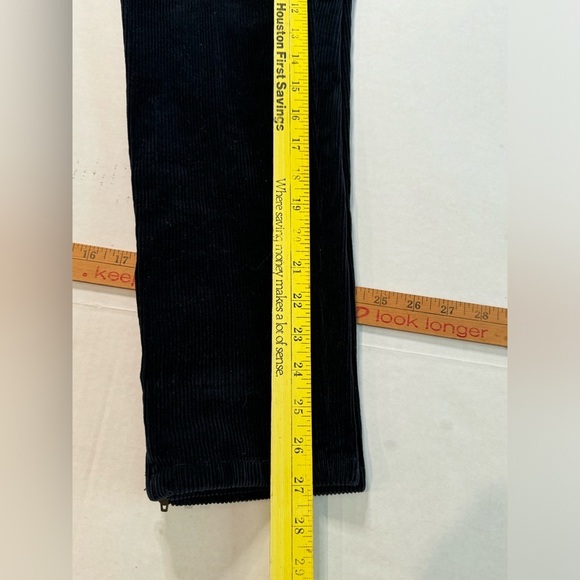 Ralph Lauren Sz12 Rugby Corduroy Pants Zipper Ankle Flat Front Women’s Navy Blue - Picture 10 of 12